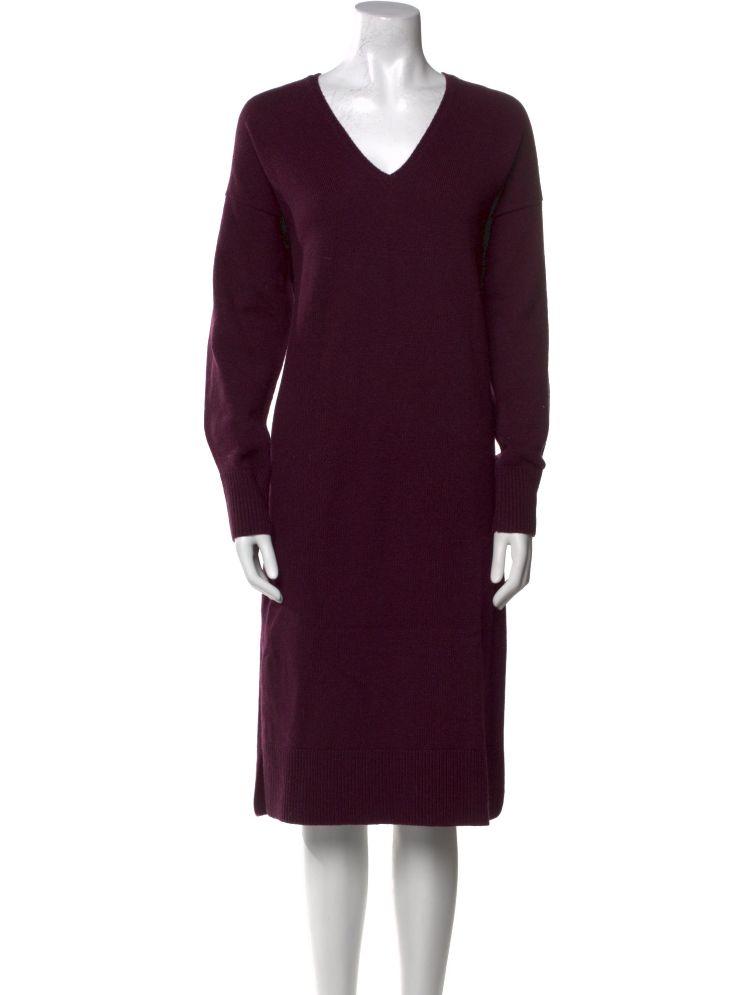 Another Tomorrow Cashmere Midi Length Dress