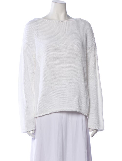 Another Tomorrow Bateau Neckline Sweater