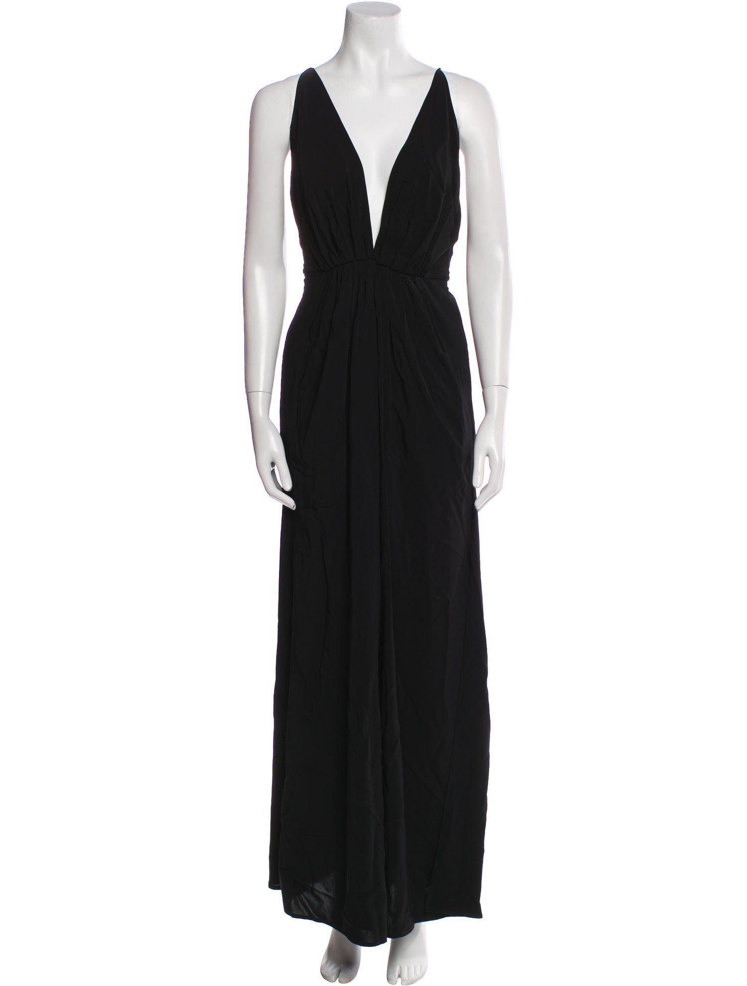 Another Tomorrow V-Neck Long Dress