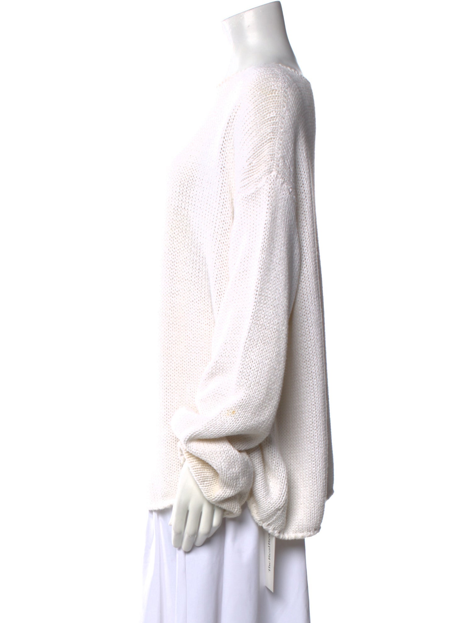 Another Tomorrow Bateau Neckline Sweater