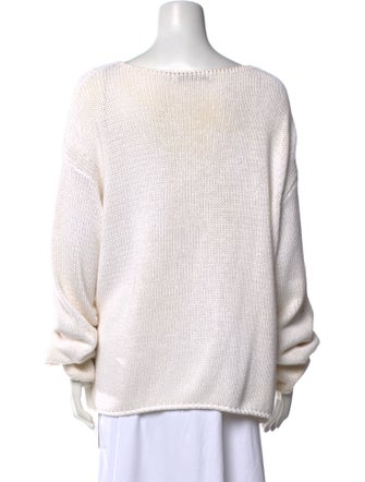 Another Tomorrow Bateau Neckline Sweater