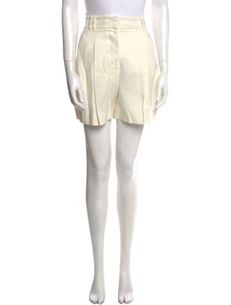 Another Tomorrow Linen Mini Shorts