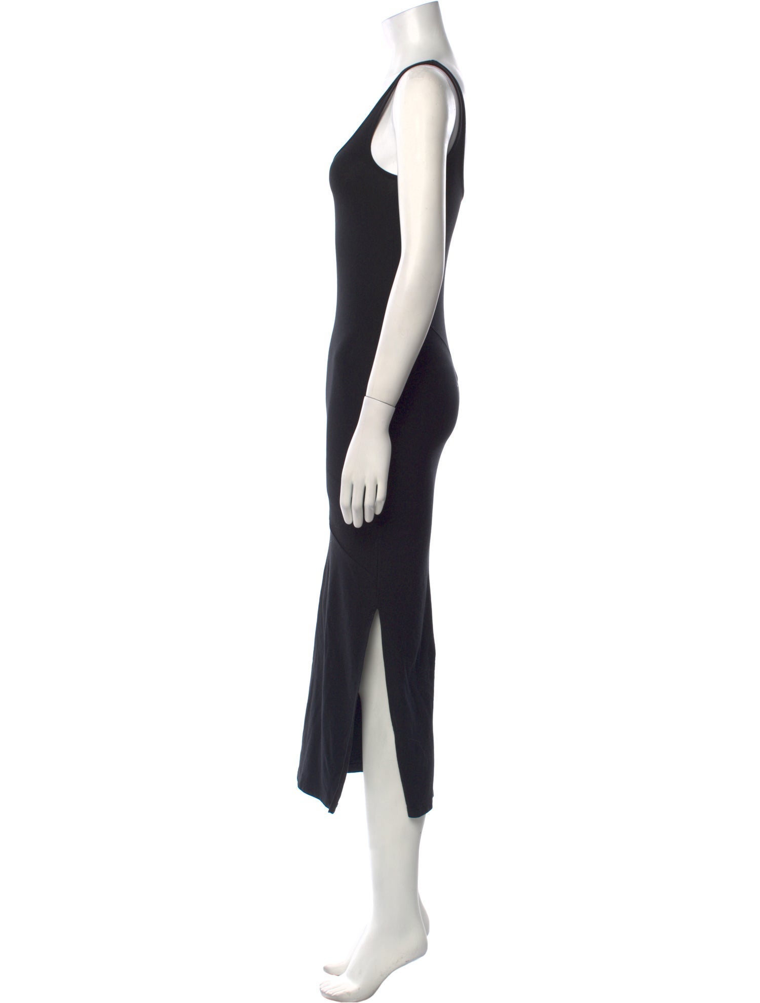 Another Tomorrow Scoop Neck Long Dress