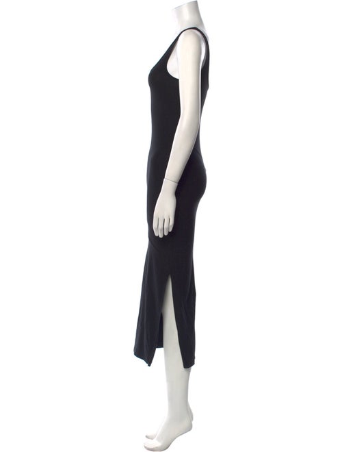 Another Tomorrow Scoop Neck Long Dress