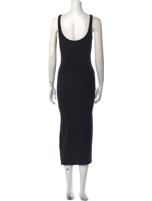 Another Tomorrow Scoop Neck Long Dress