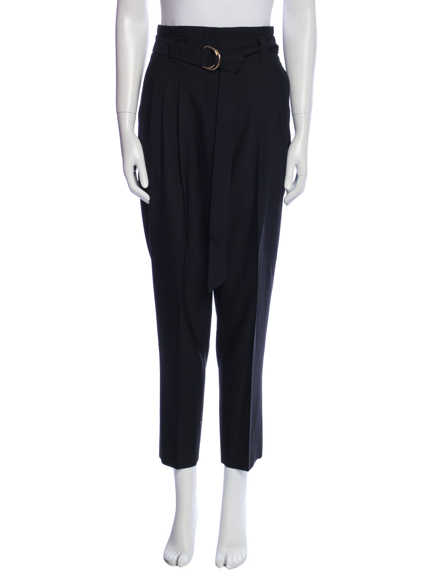 Another Tomorrow Wool Straight Leg Pants