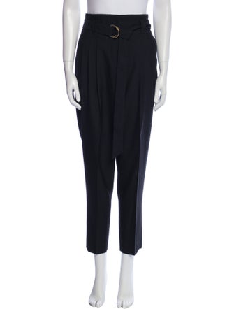 Another Tomorrow Wool Straight Leg Pants