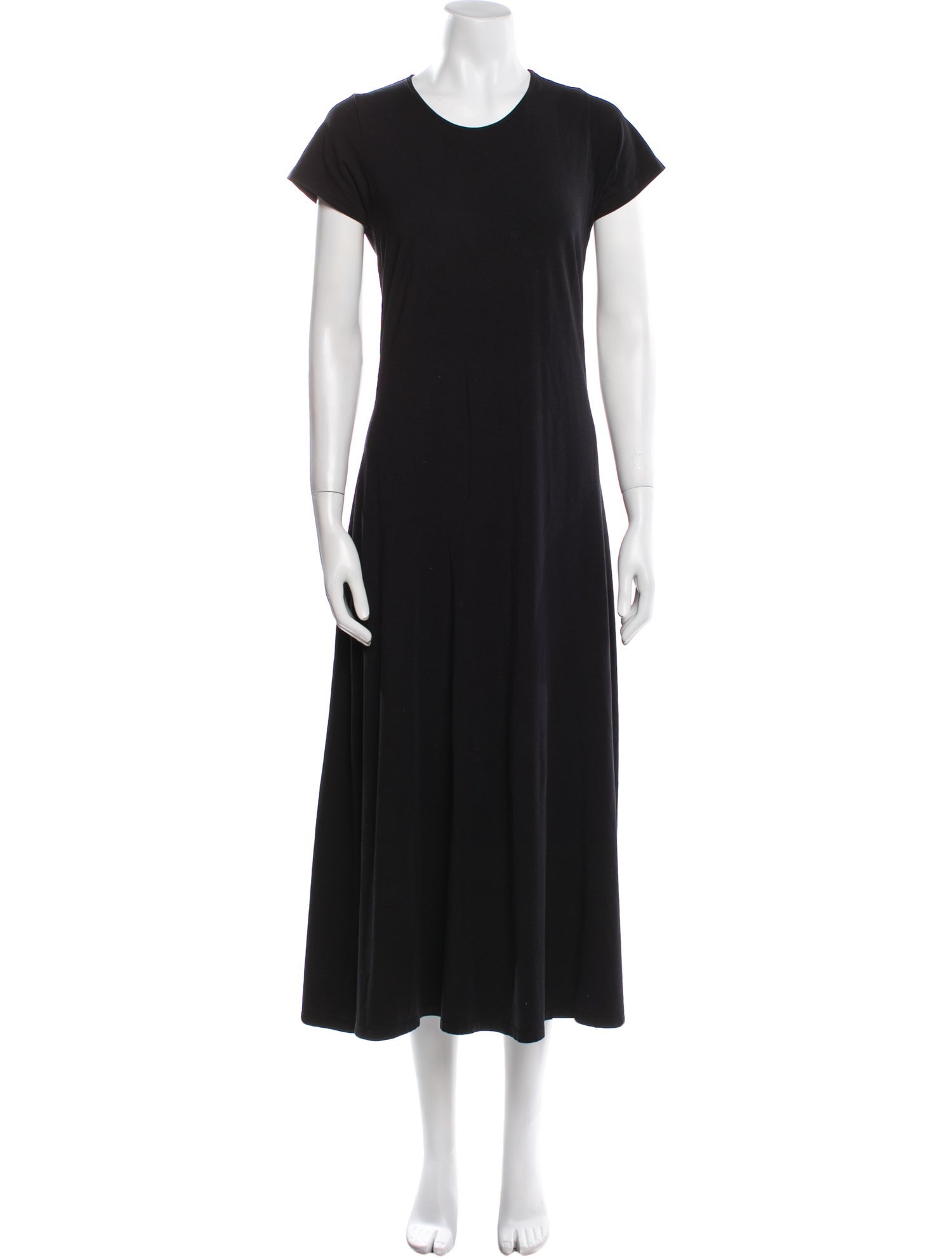 Another Tomorrow Crew Neck Long Dress