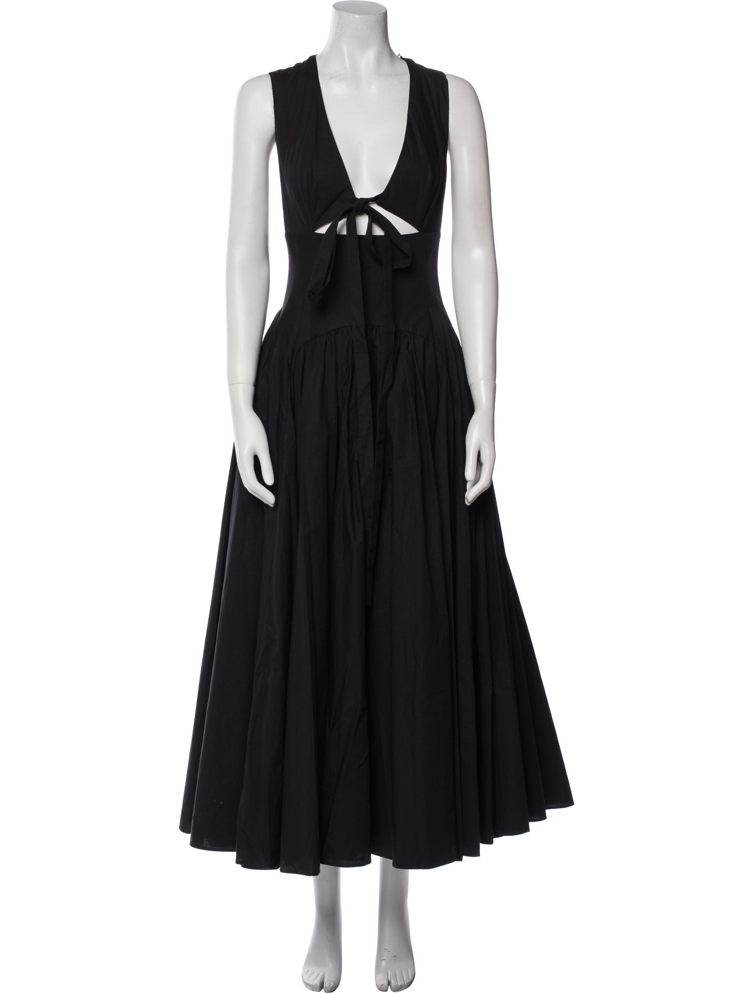 Another Tomorrow V-Neck Long Dress