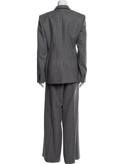 Another Tomorrow Wool Striped Pantsuit