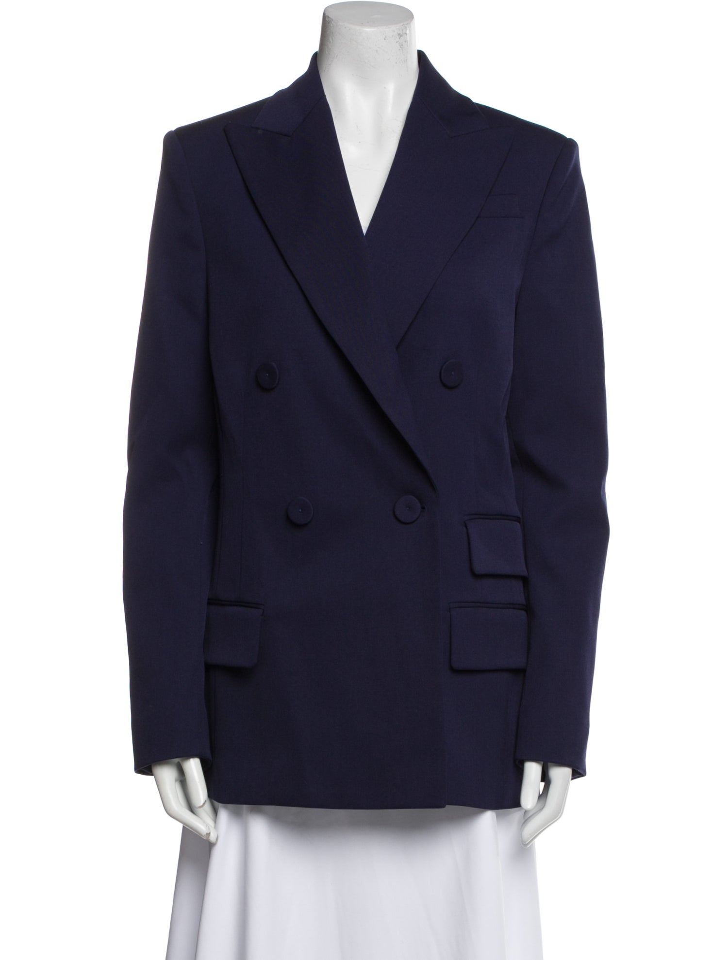 Another Tomorrow Virgin Wool Blazer