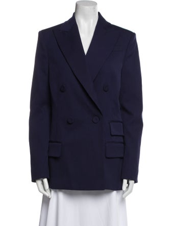 Another Tomorrow Virgin Wool Blazer