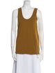 Another Tomorrow Scoop Neck Sleeveless Top
