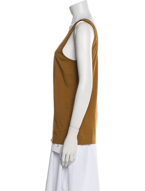 Another Tomorrow Scoop Neck Sleeveless Top