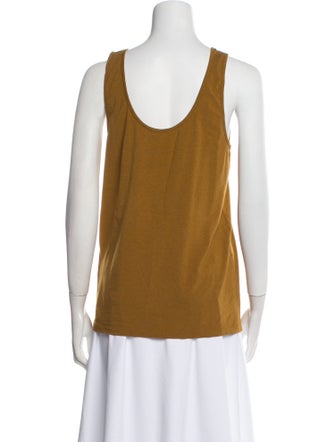 Another Tomorrow Scoop Neck Sleeveless Top