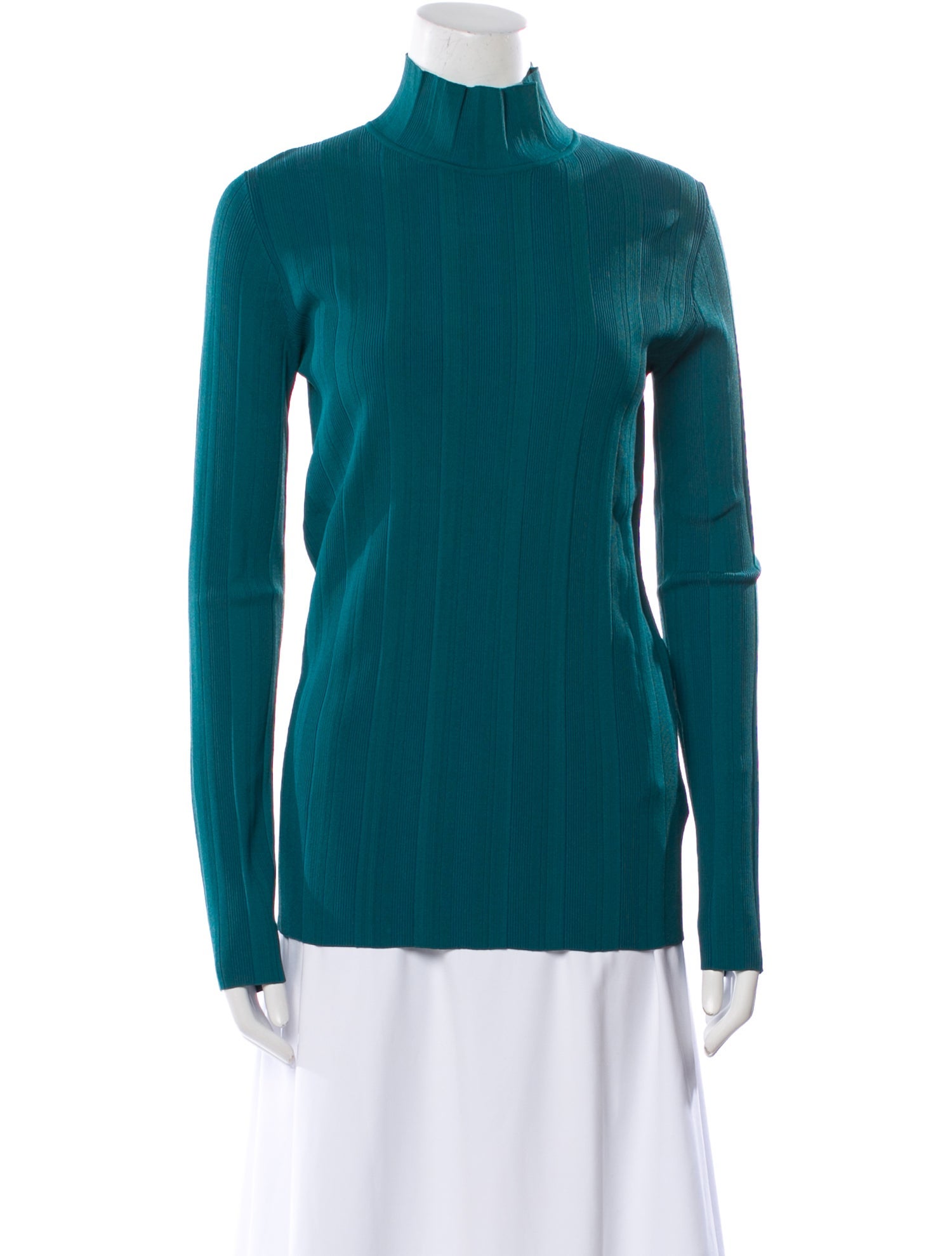 Another Tomorrow Mock Neck Mini Dress