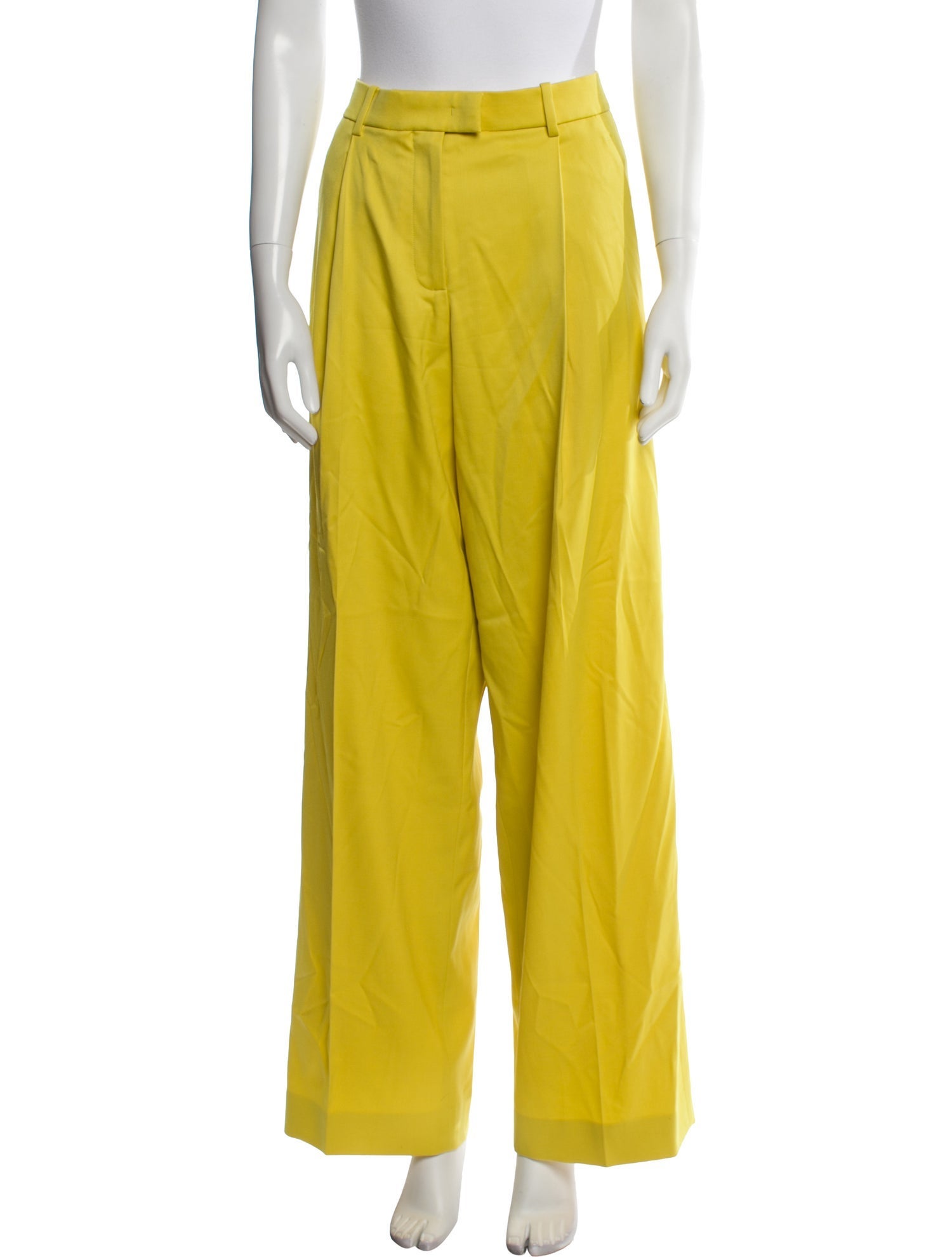 Another Tomorrow Virgin Wool Wide Leg Pants