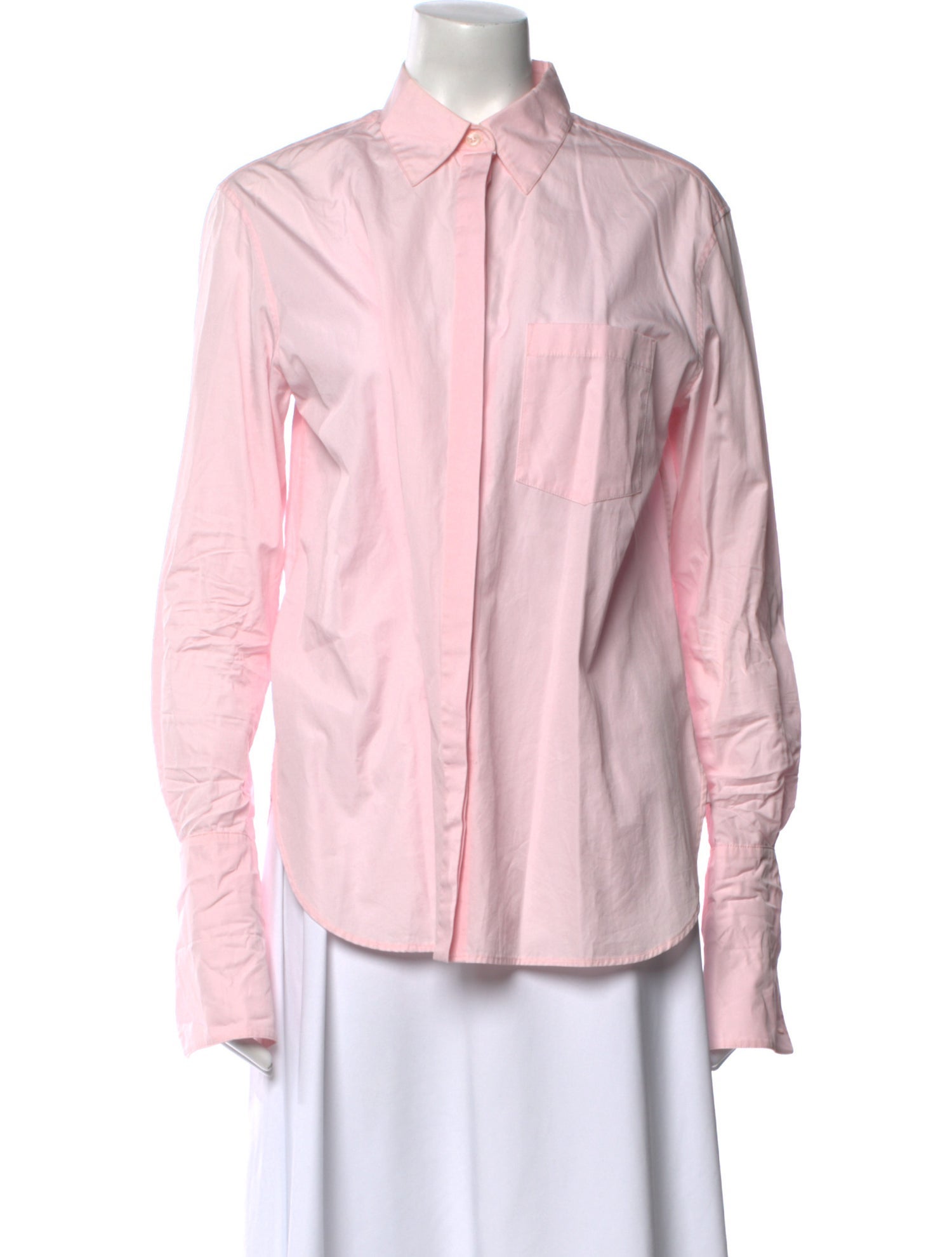 Another Tomorrow Long Sleeve Button-Up Top