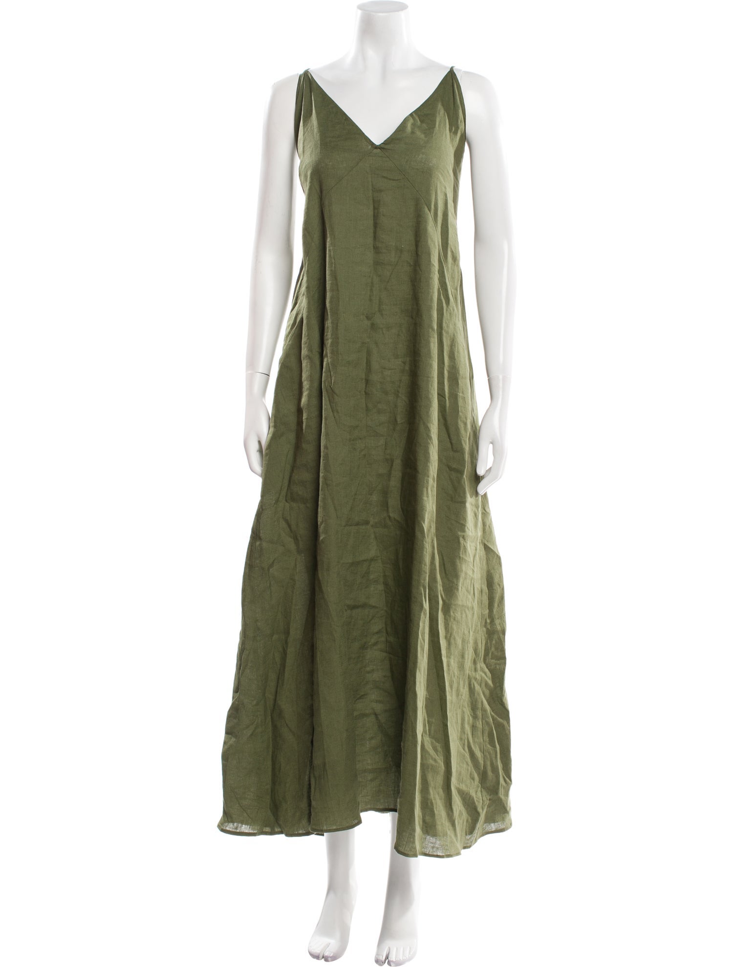 Another Tomorrow Linen Long Dress