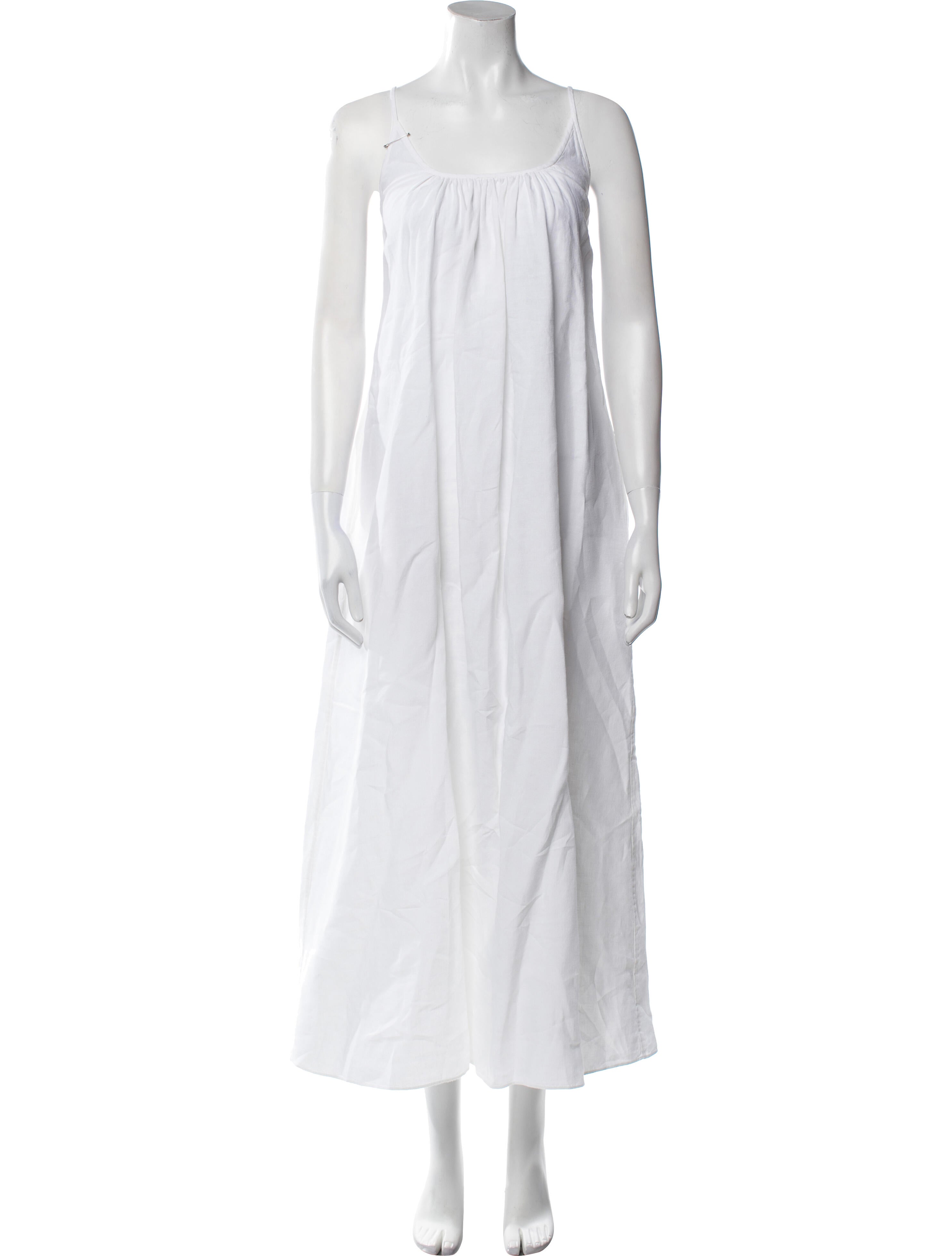 Another Tomorrow Linen Long Dress