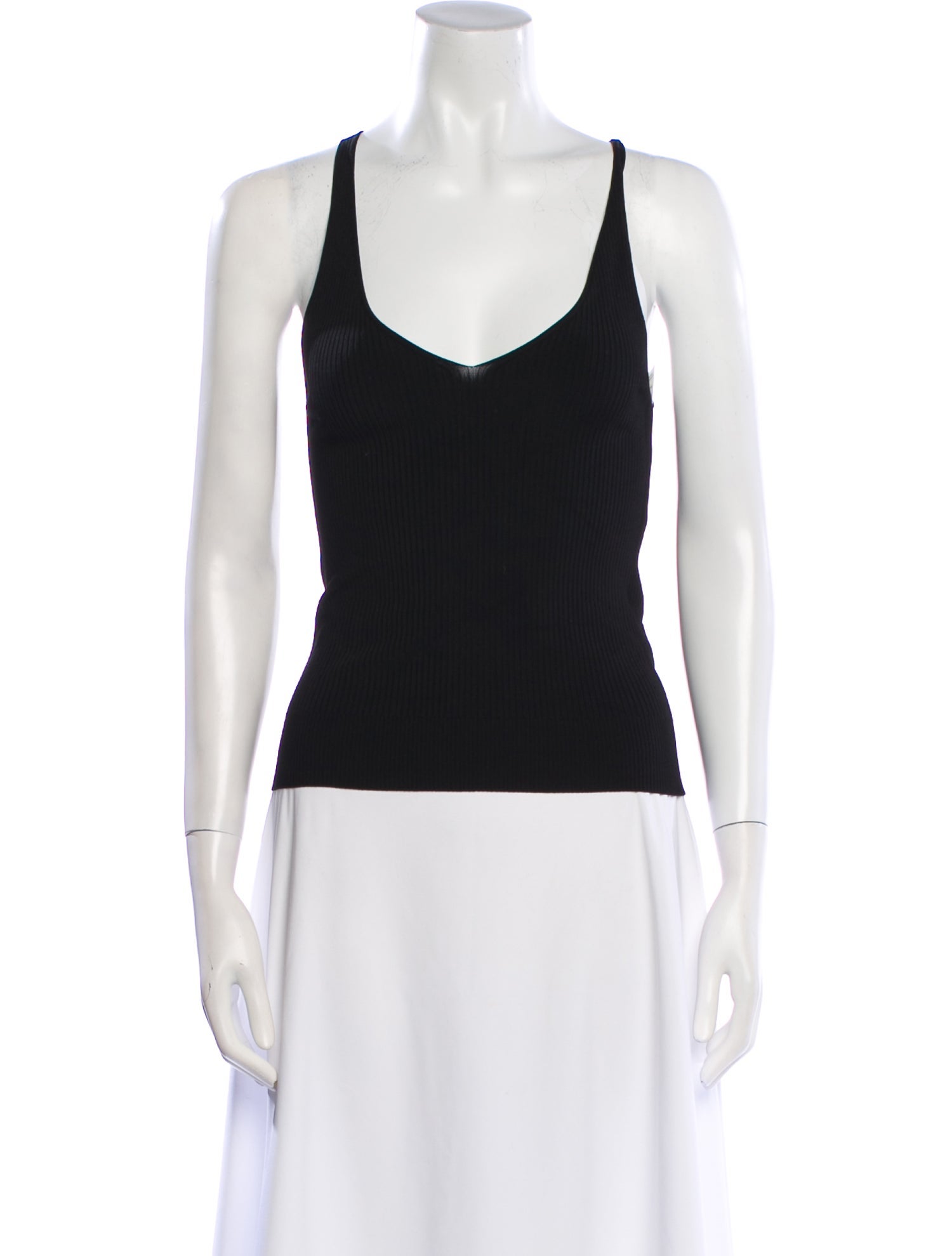 Another Tomorrow V-Neck Sleeveless Top