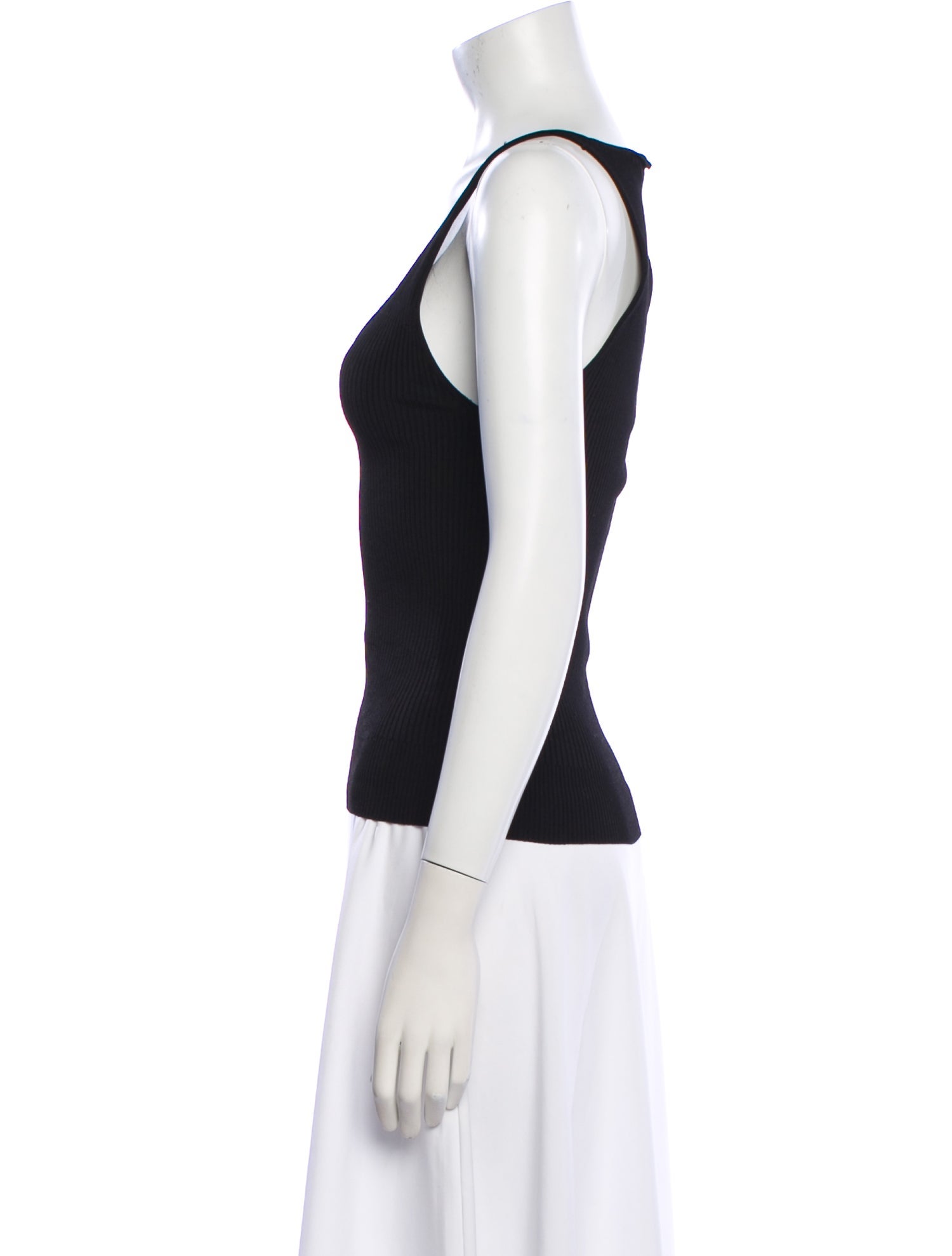 Another Tomorrow V-Neck Sleeveless Top