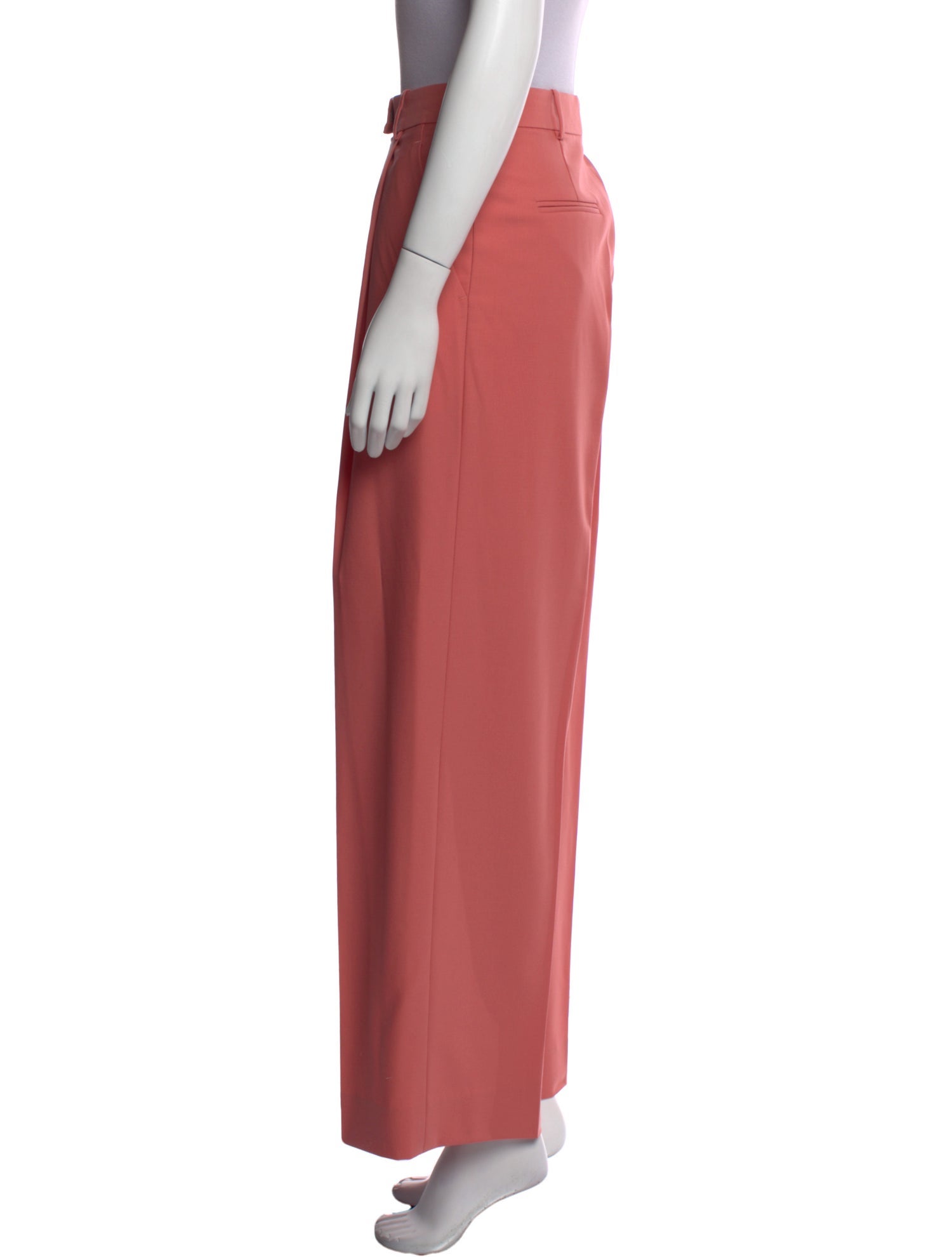 Another Tomorrow Virgin Wool Wide Leg Pants
