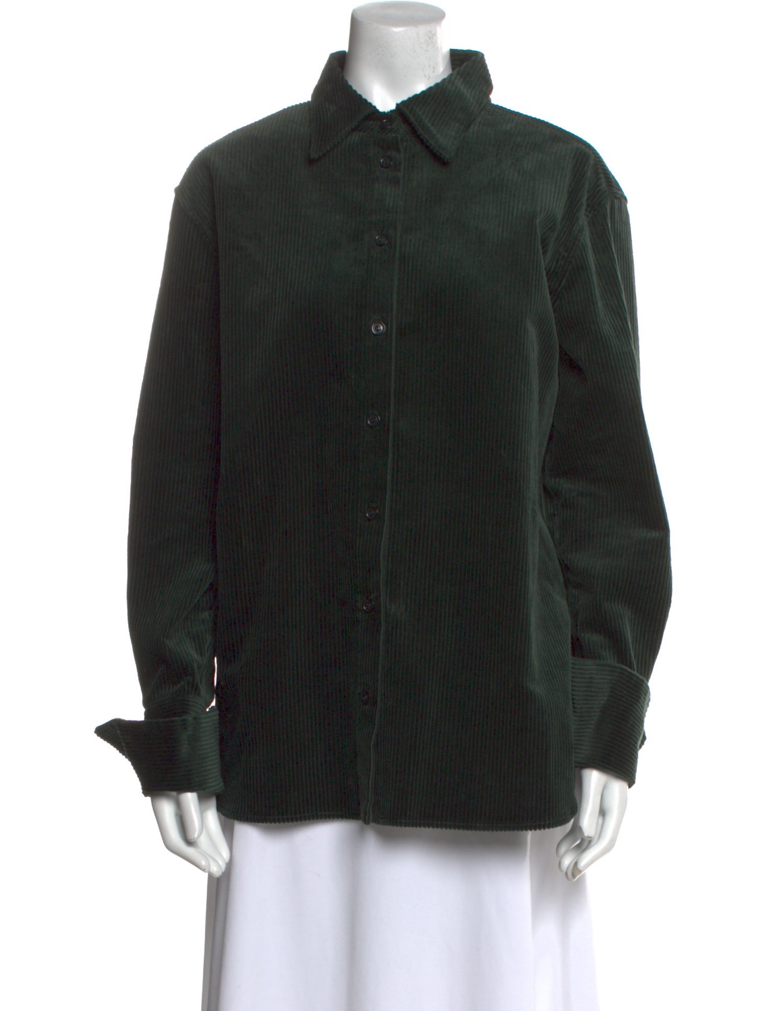 Another Tomorrow Long Sleeve Button-Up Top