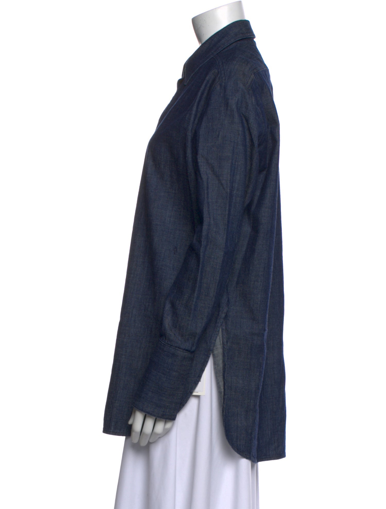 Another Tomorrow Long Sleeve Button-Up Top