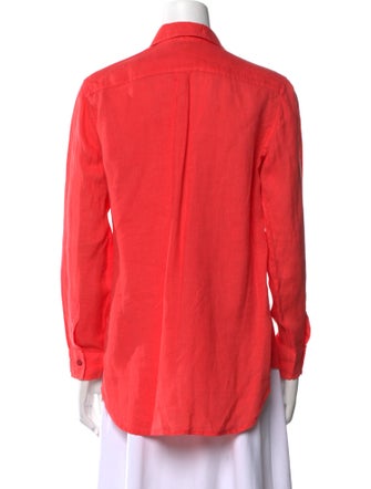 Antonelli Firenze Linen Long Sleeve Button-Up Top