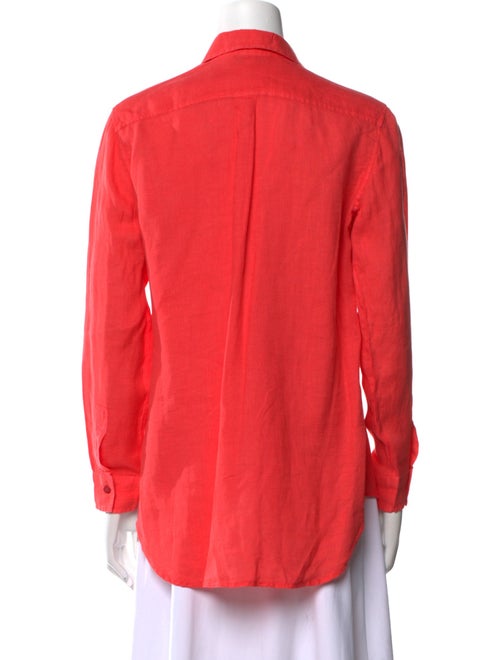 Antonelli Firenze Linen Long Sleeve Button-Up Top