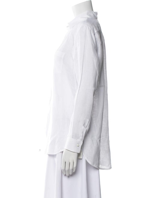 Antonelli Firenze Linen Long Sleeve Button-Up Top