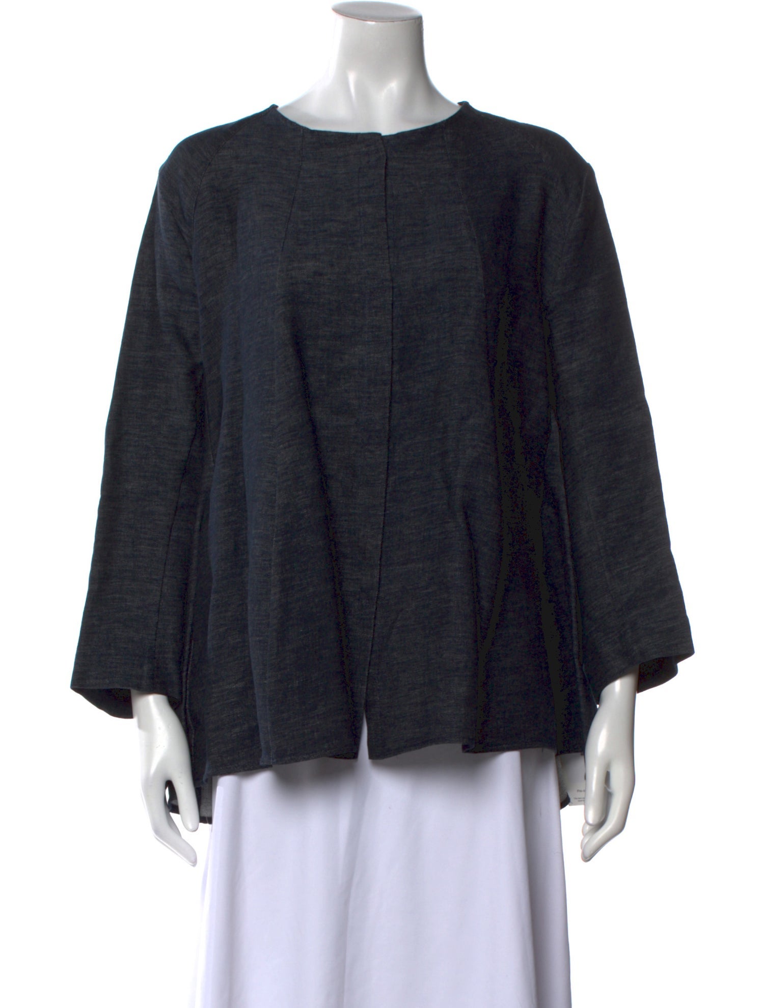 Antonelli Firenze Linen Bateau Neckline Blouse