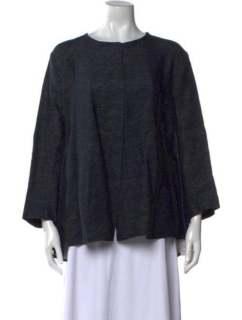 Antonelli Firenze Linen Bateau Neckline Blouse