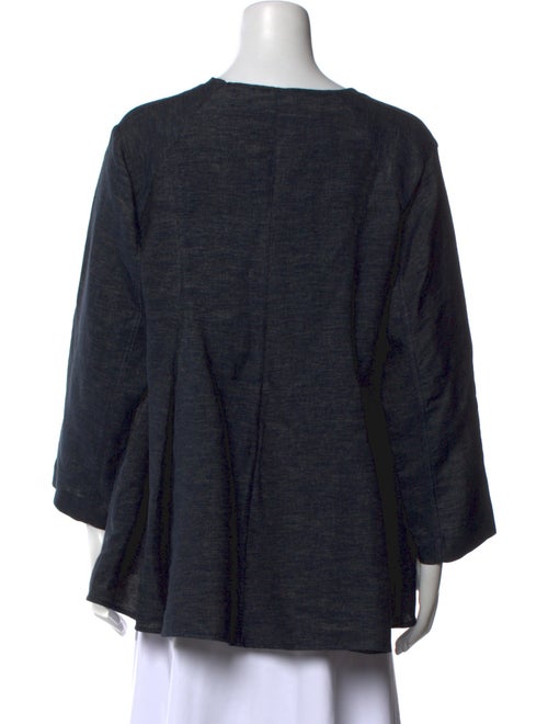 Antonelli Firenze Linen Bateau Neckline Blouse