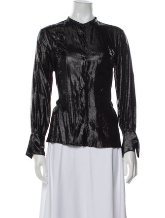 Antonelli Firenze Mock Neck Long Sleeve Blouse