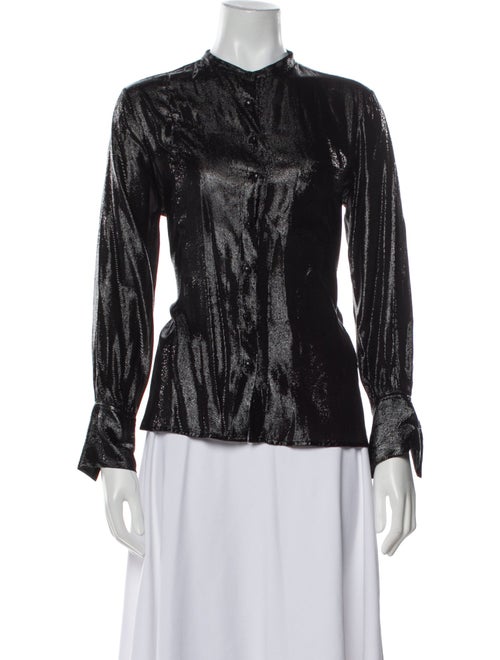 Antonelli Firenze Mock Neck Long Sleeve Blouse