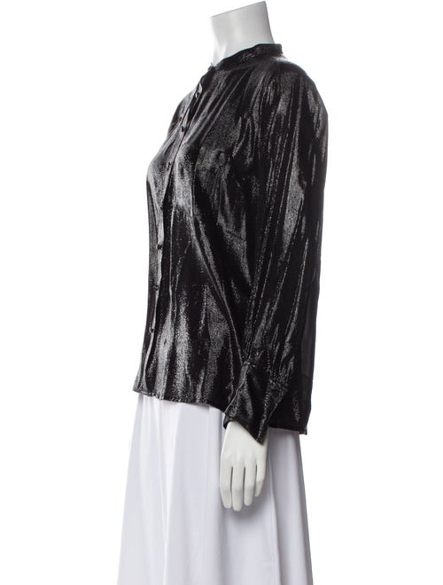 Antonelli Firenze Mock Neck Long Sleeve Blouse