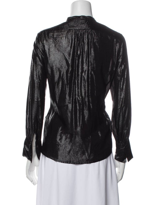 Antonelli Firenze Mock Neck Long Sleeve Blouse