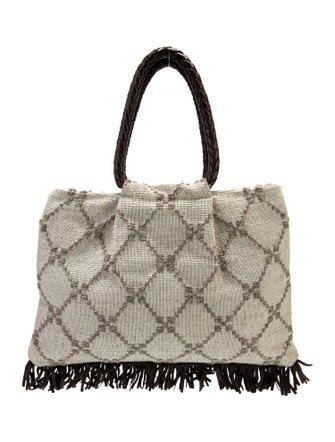 Antonello Canvas Top Handle Bag