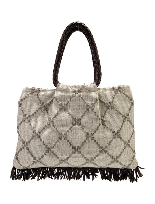 Antonello Canvas Top Handle Bag