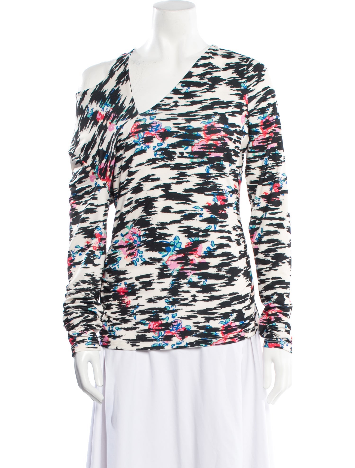 Essentiel Antwerp Printed Cowl Neck Blouse w/ Tags