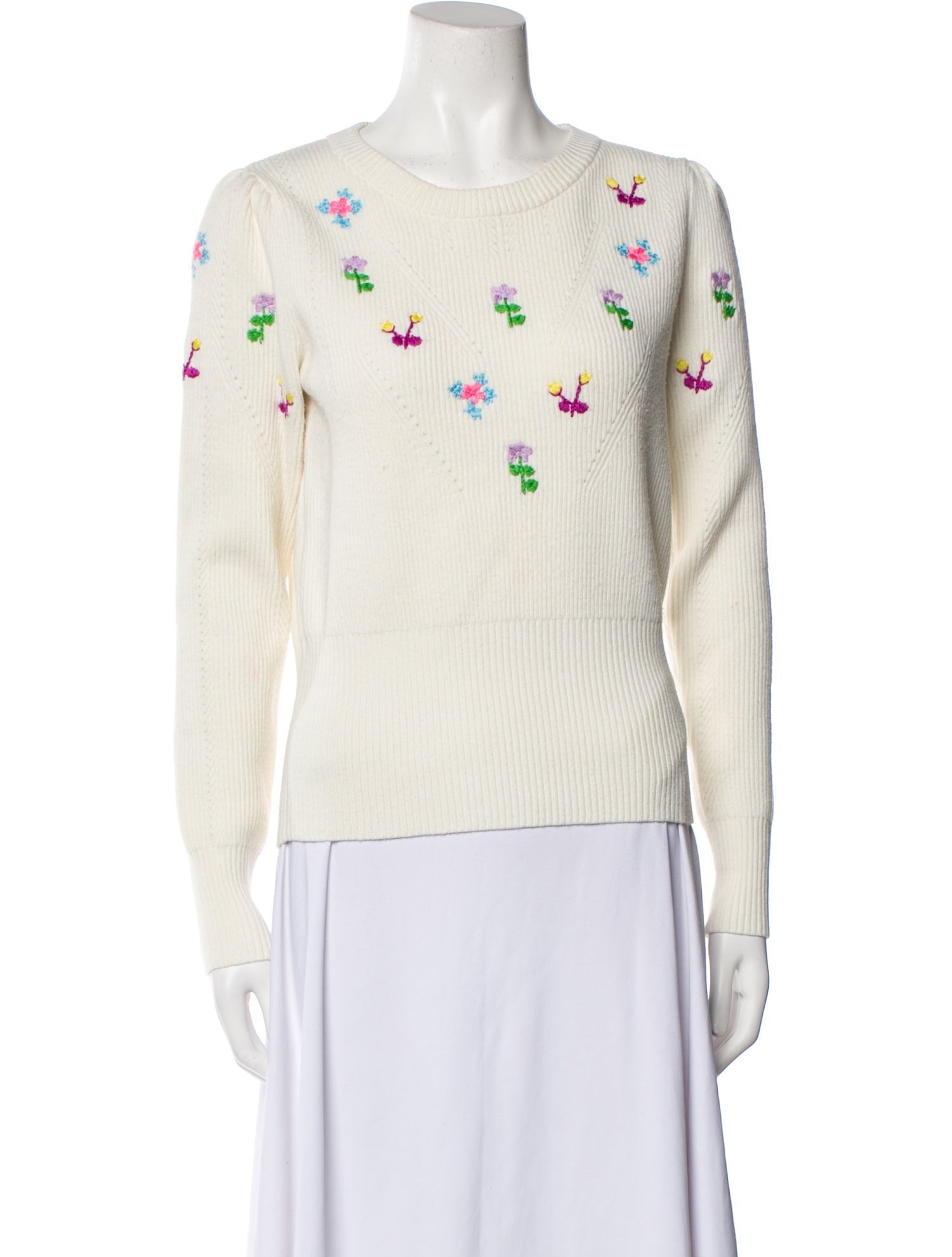 Essentiel Antwerp Floral Print Crew Neck Sweater