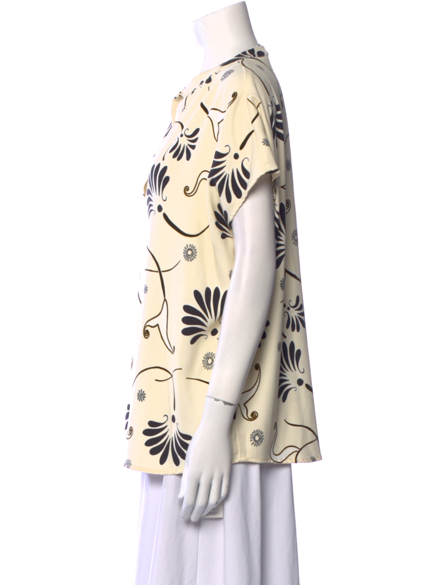 Essentiel Antwerp Printed V-Neck Blouse