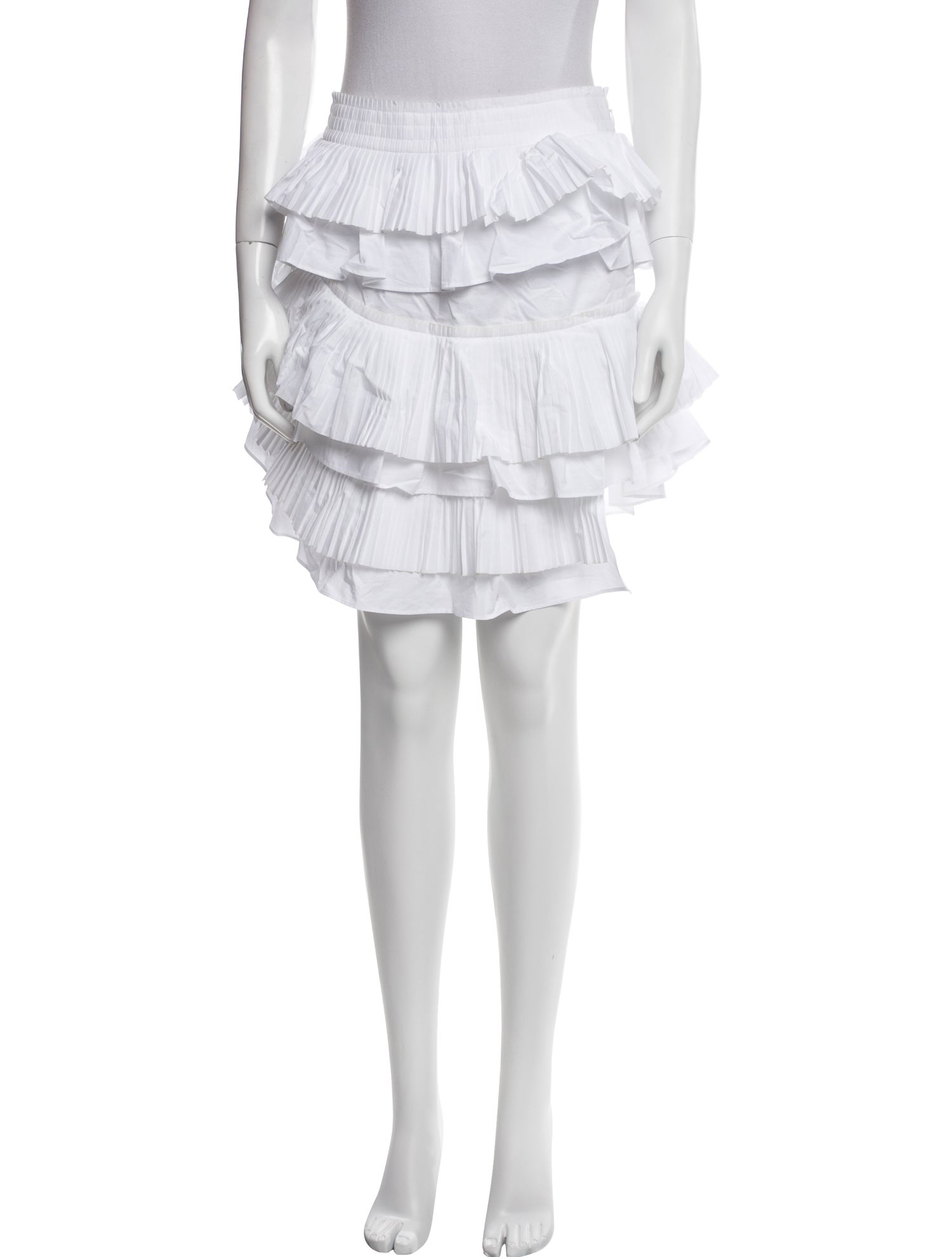 Essentiel Antwerp Ruffle Embellishment Knee-Length Skirt