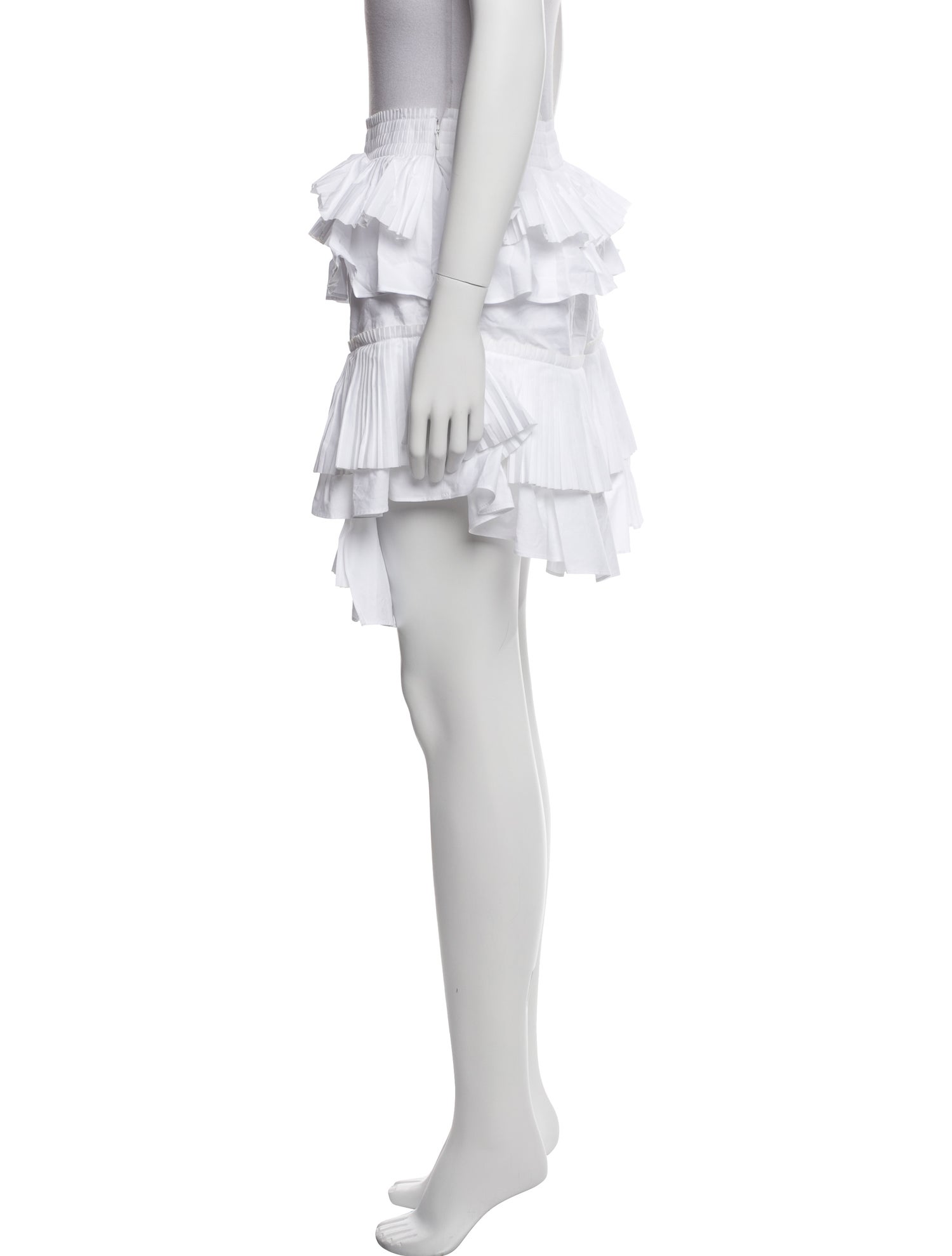 Essentiel Antwerp Ruffle Embellishment Knee-Length Skirt