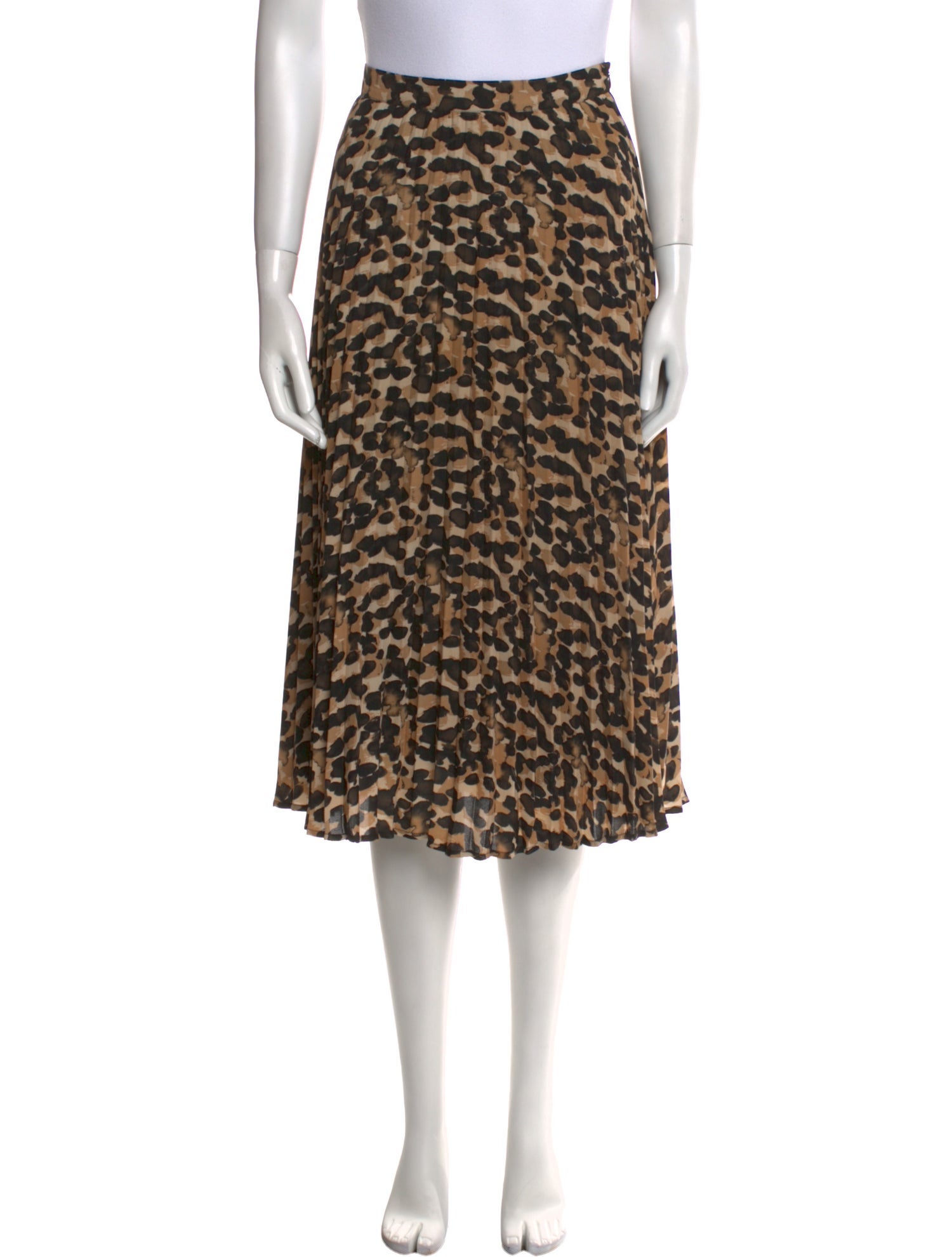 Essentiel Antwerp Animal Print Knee-Length Skirt