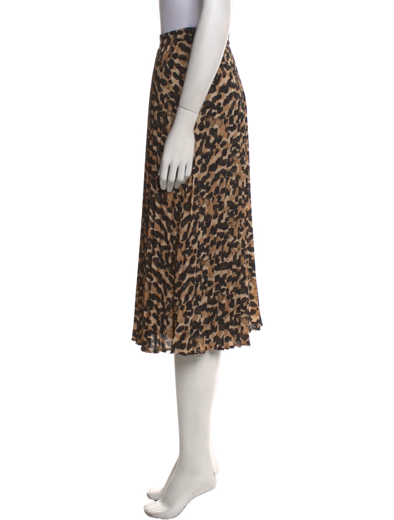 Essentiel Antwerp Animal Print Knee-Length Skirt