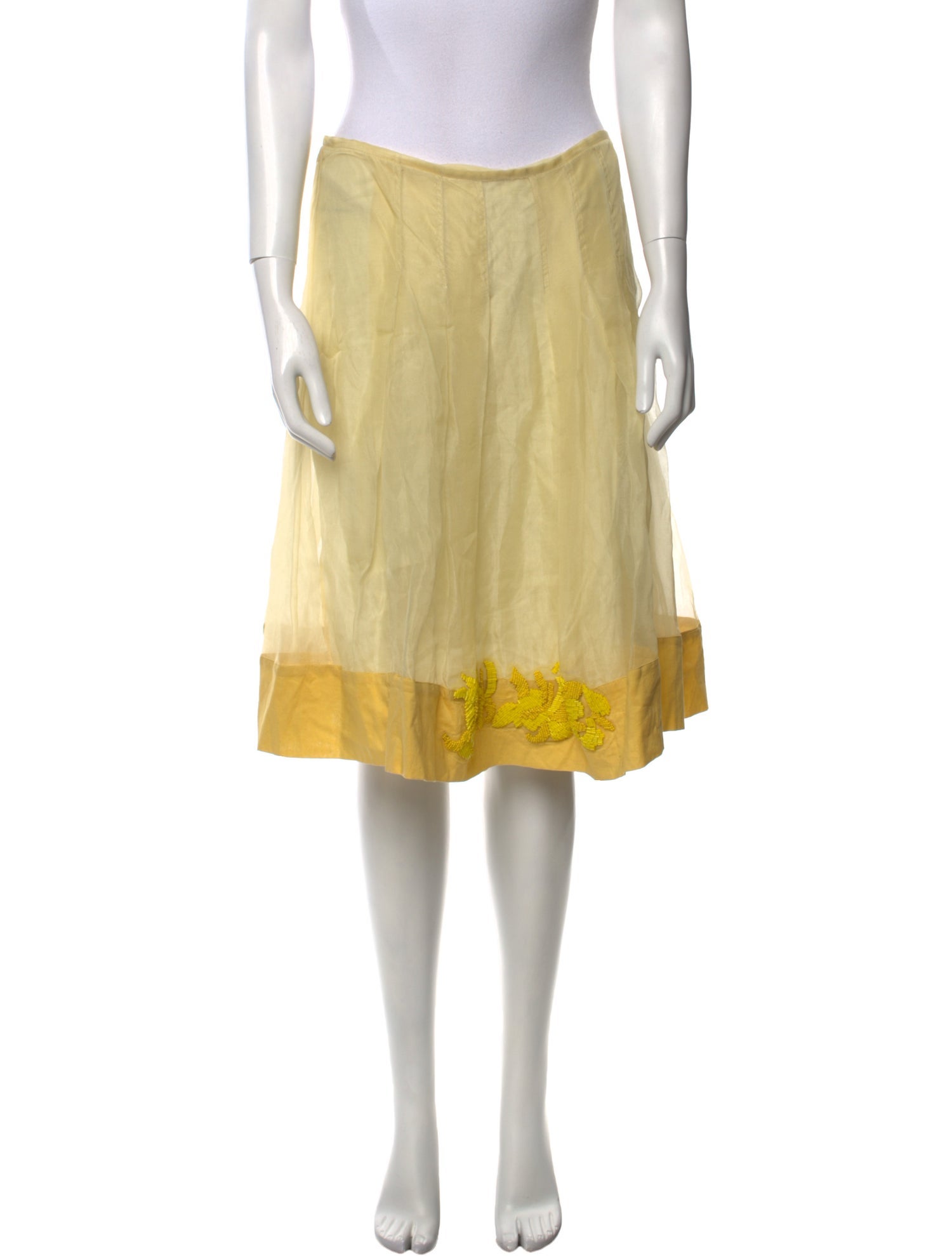 Essentiel Antwerp Silk Knee-Length Skirt
