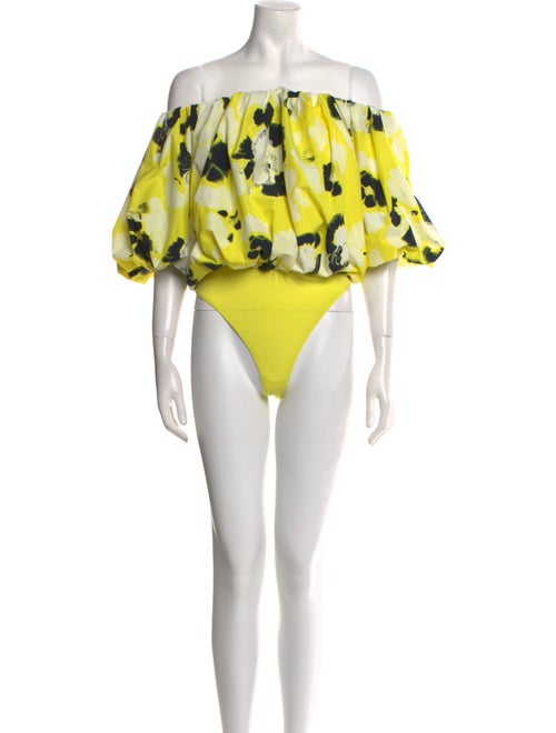 Essentiel Antwerp Floral Print Off-The-Shoulder Bodysuit